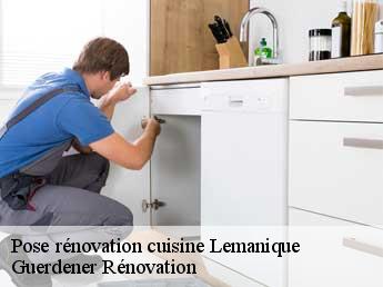 Pose rénovation cuisine LE Lemanique  Guerdener Rénovation 