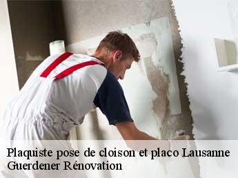 Plaquiste pose de cloison et placo  lausanne-1018 Guerdener Rénovation 