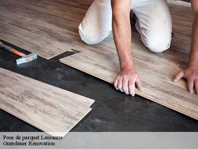 Pose de parquet  lausanne-1018 Guerdener Rénovation 